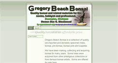 Desktop Screenshot of gregorybeachbonsai.com