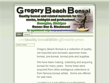 Tablet Screenshot of gregorybeachbonsai.com